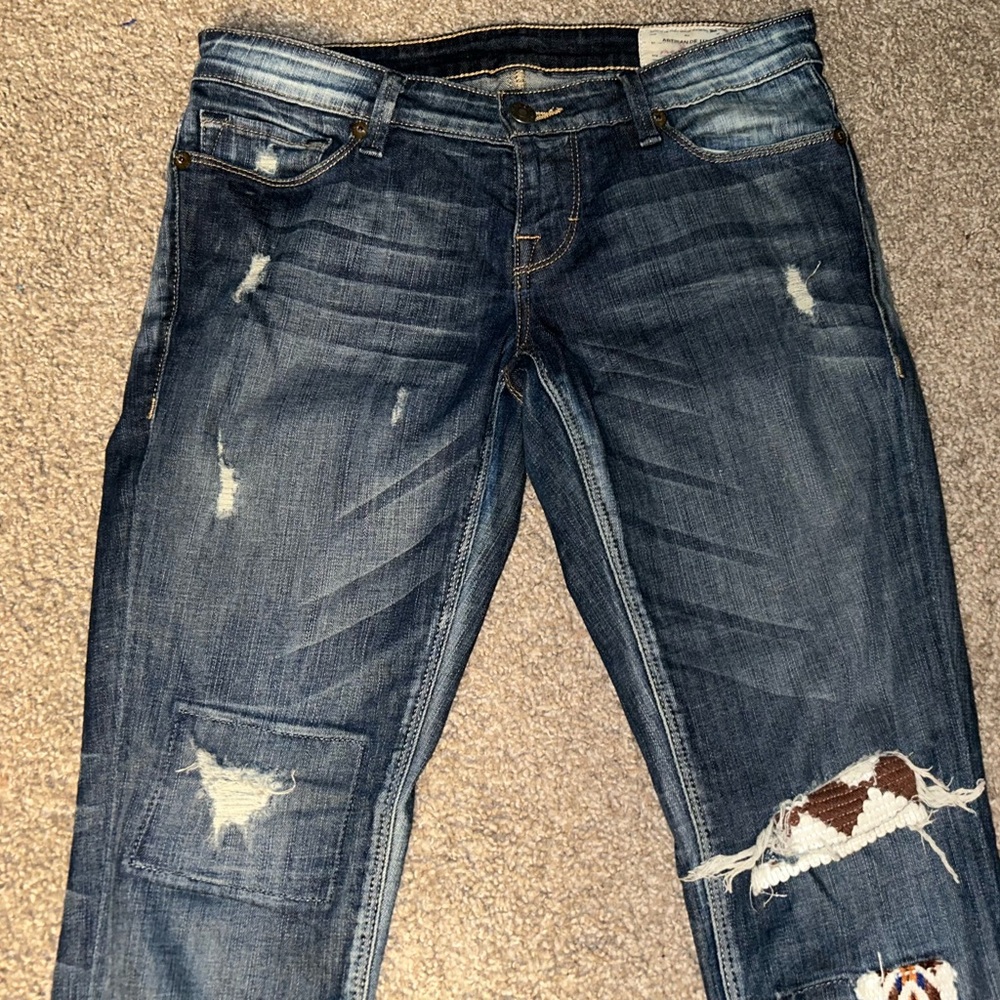Free People Artisan Blue Denim Jeans